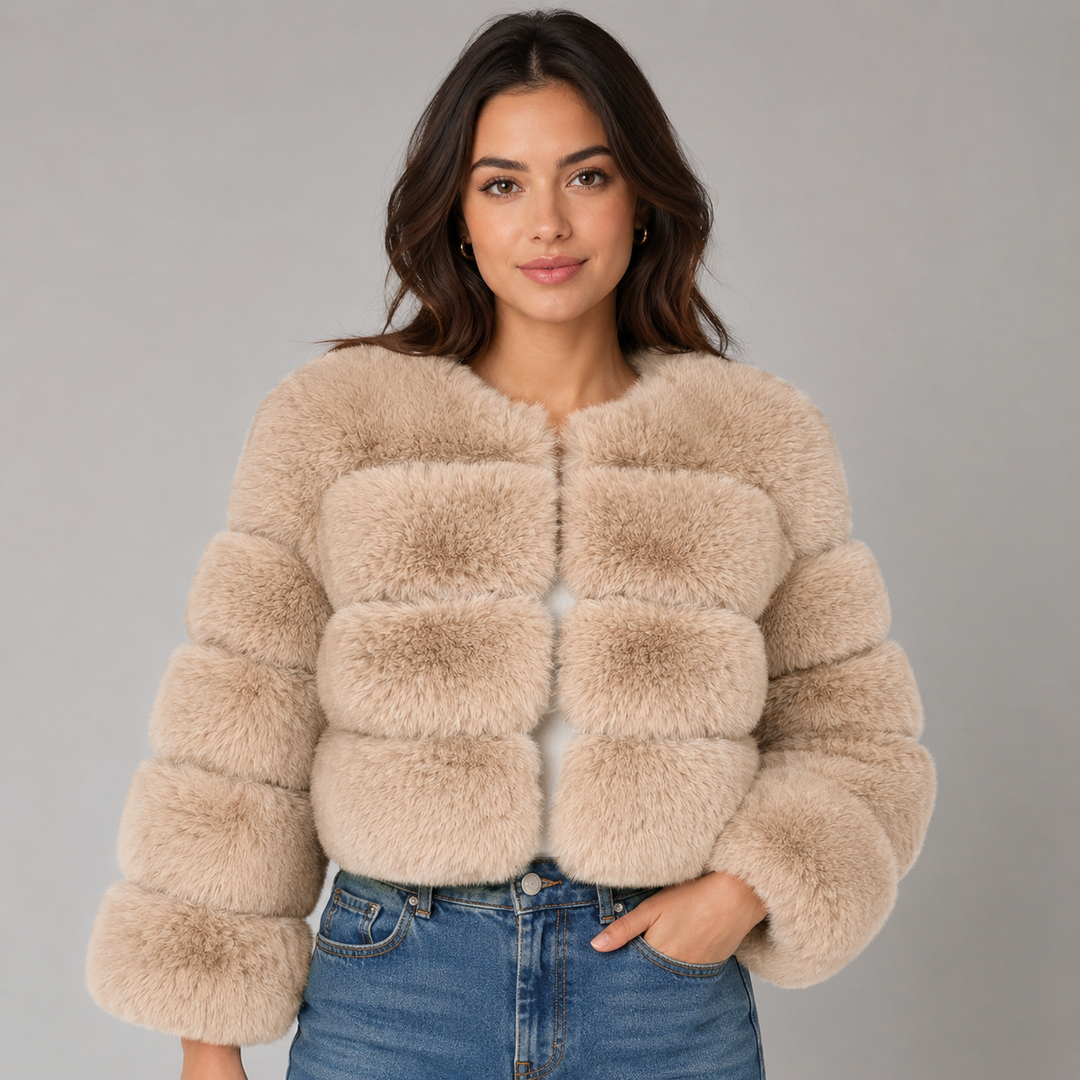 Ottiline | Veste Courte en Fausse Fourrure