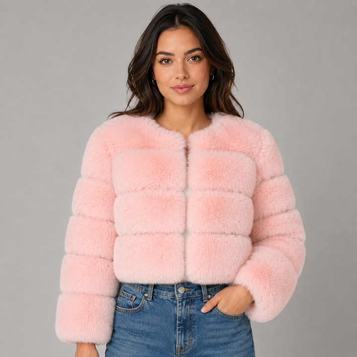 Ottiline | Veste Courte en Fausse Fourrure