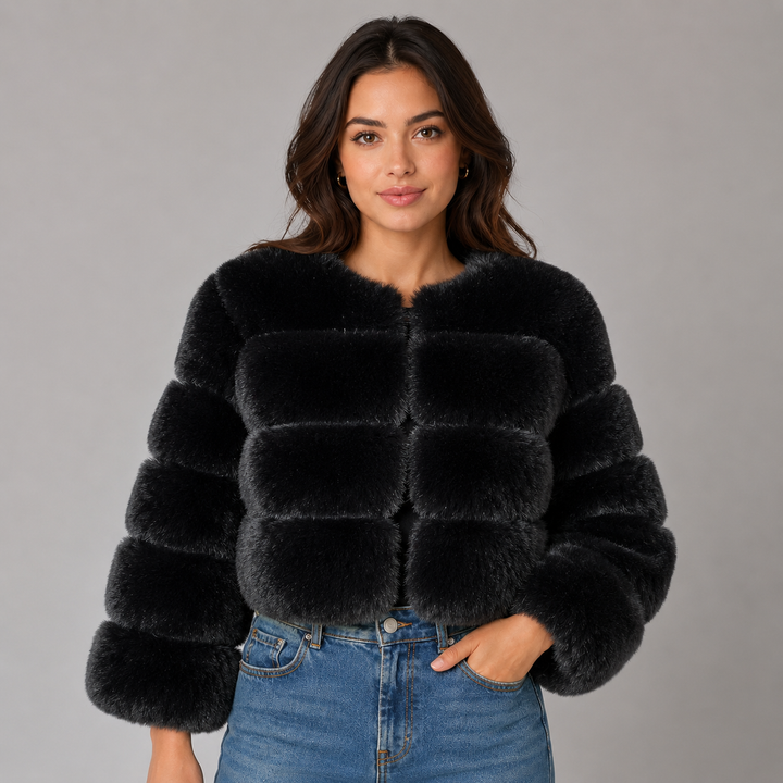 Ottiline | Veste Courte en Fausse Fourrure