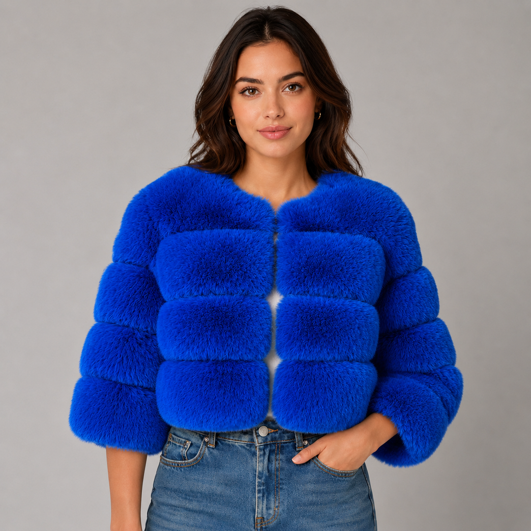 Ottiline | Veste Courte en Fausse Fourrure