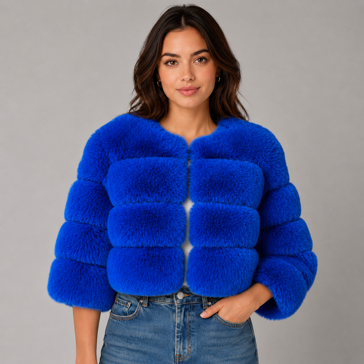 Ottiline | Veste Courte en Fausse Fourrure