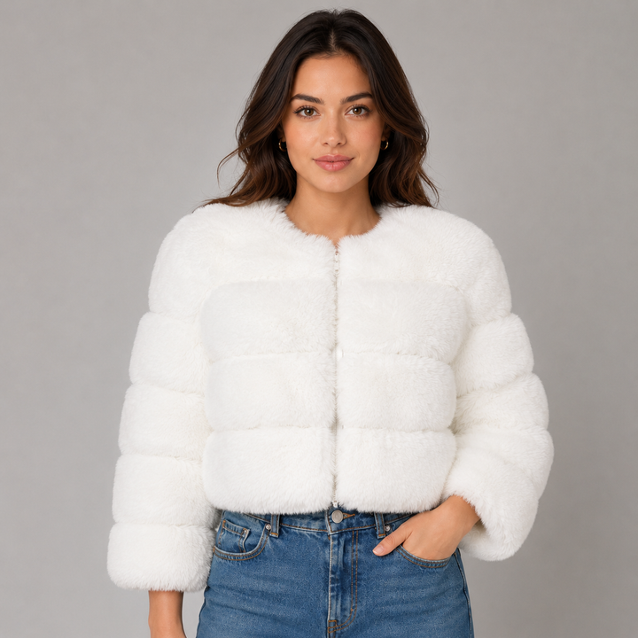 Ottiline | Veste Courte en Fausse Fourrure