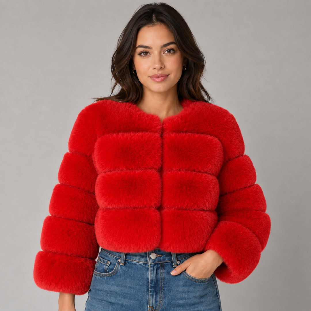 Ottiline | Veste Courte en Fausse Fourrure