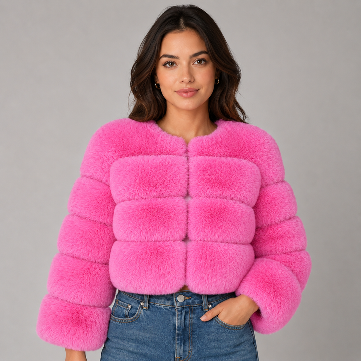 Ottiline | Veste Courte en Fausse Fourrure