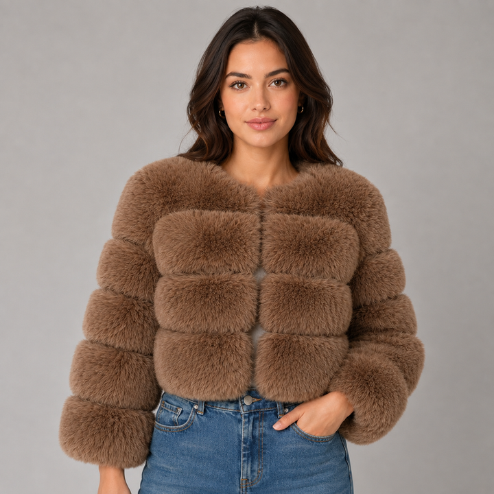 Ottiline | Veste Courte en Fausse Fourrure