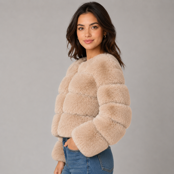 Ottiline | Veste Courte en Fausse Fourrure
