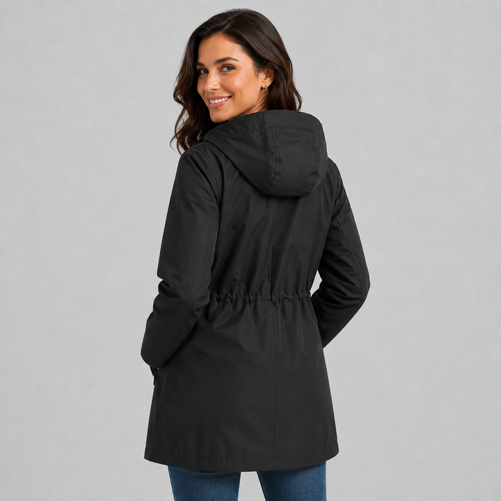 Cassandra | Imperméable à Capuche Doublé Carreaux
