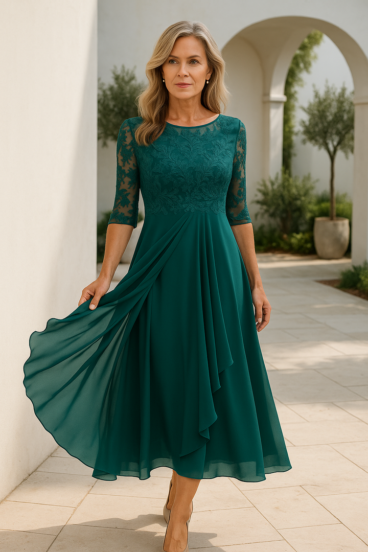 Robe longue chic fluide soirée
