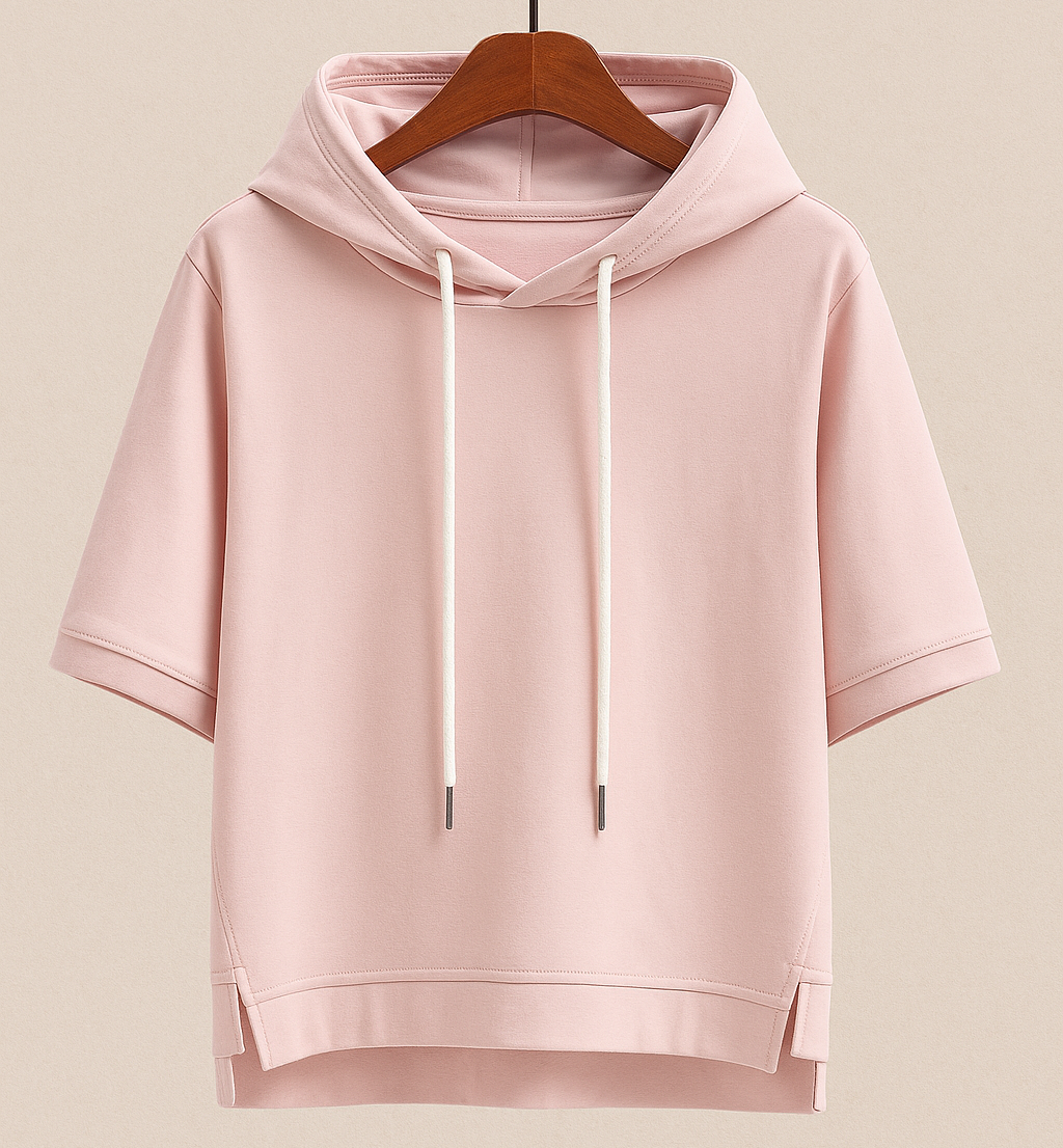 Sweat à capuche manches courtes pour femme | Freya