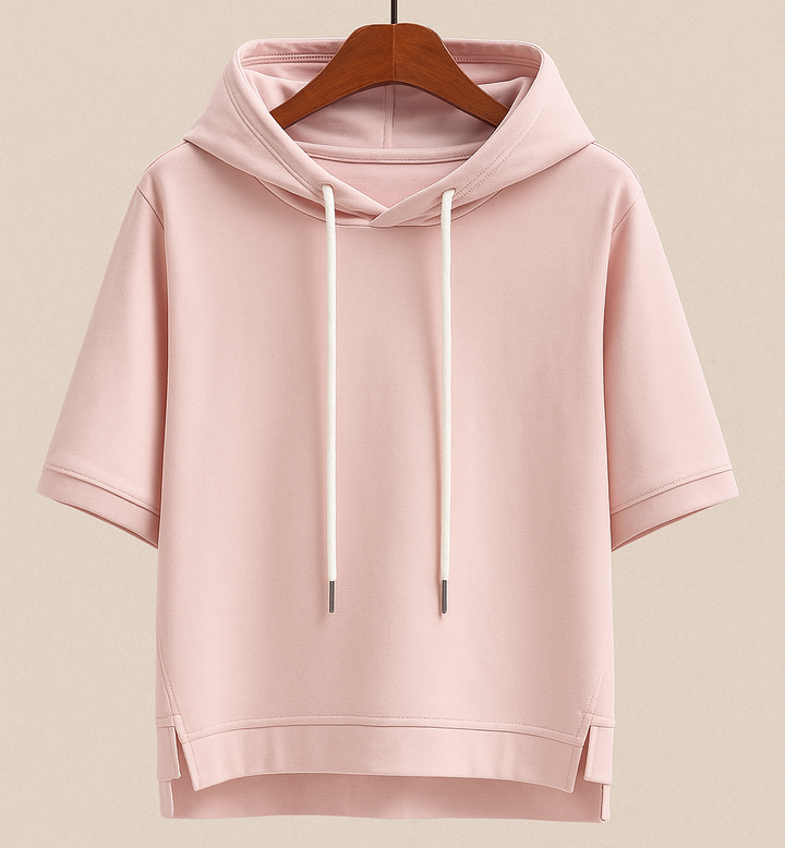 Sweat à capuche manches courtes pour femme | Freya