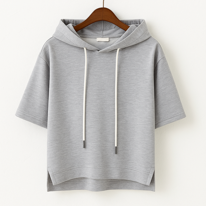 Sweat à capuche manches courtes pour femme | Freya