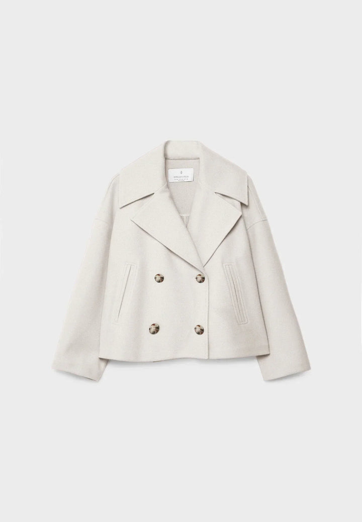 Veste courte croisée fluide moderne femme