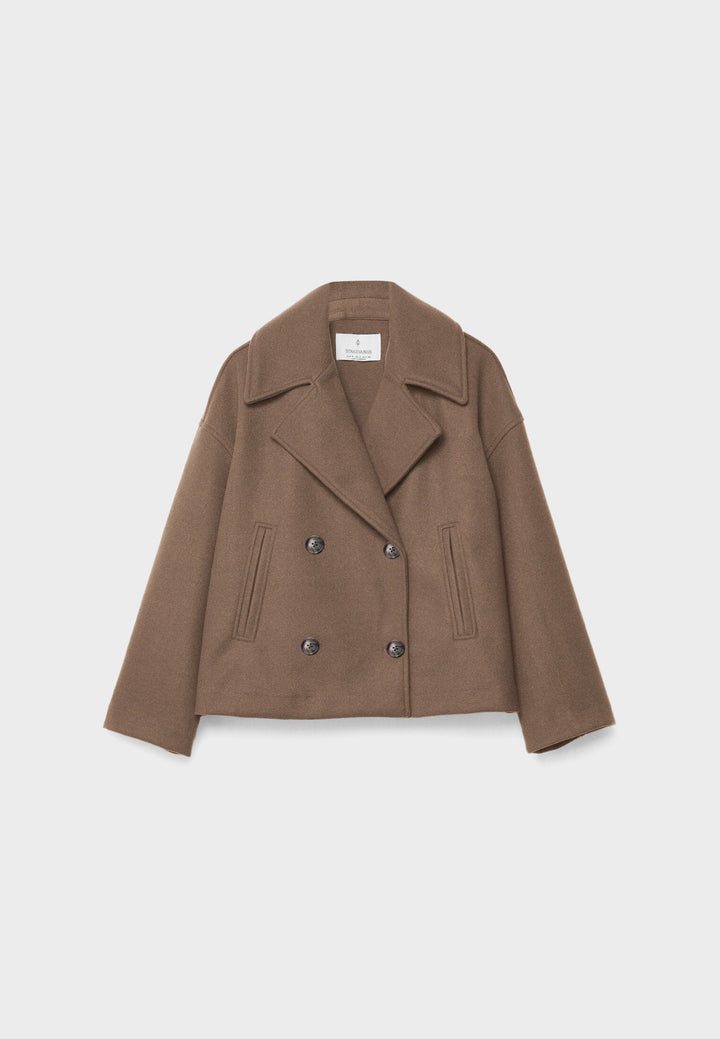 Veste courte croisée fluide moderne femme