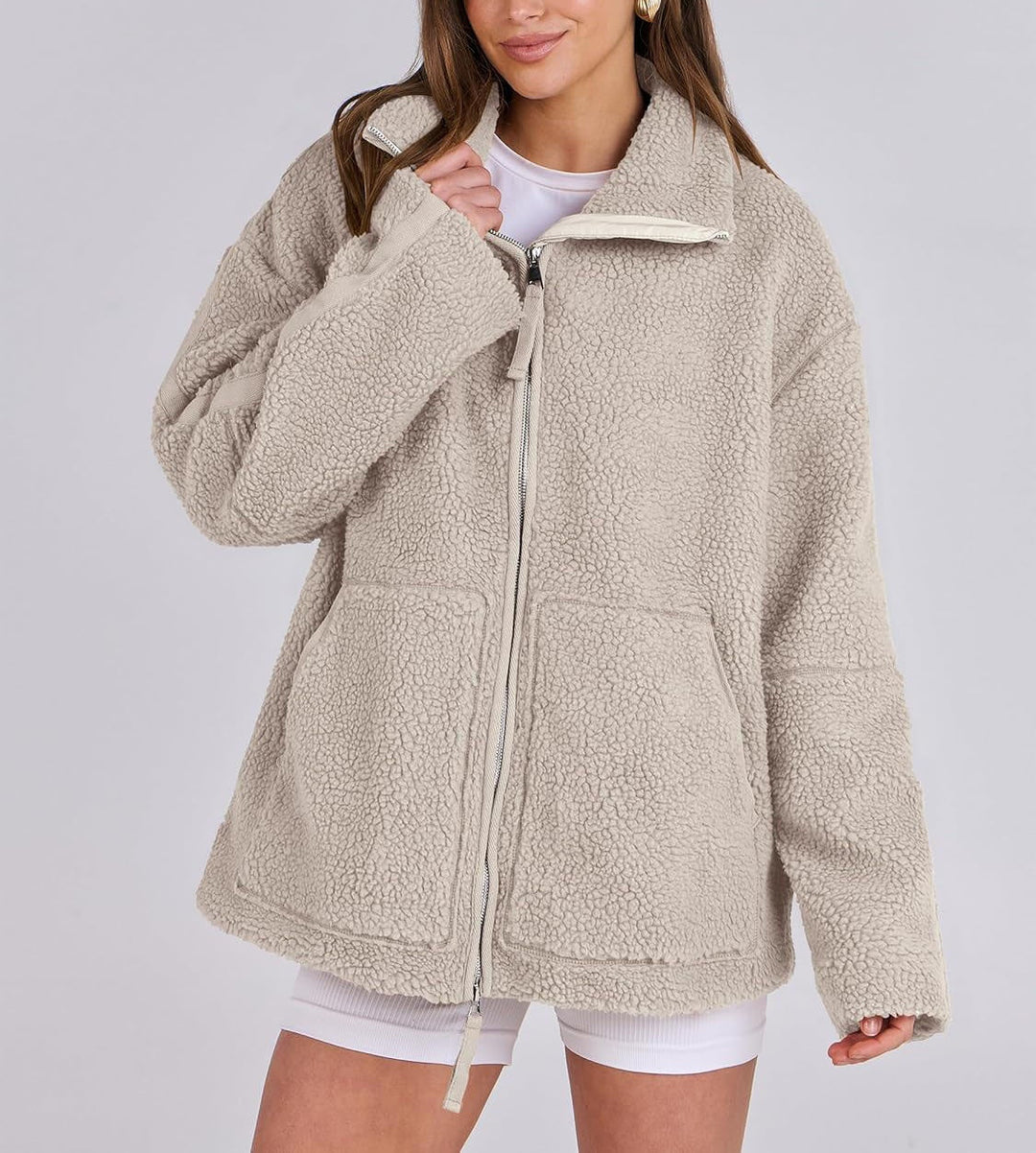 Nina | Veste Teddy Confortable Femme
