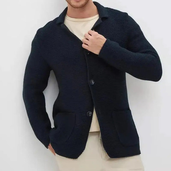 Cardigan élégant boutonné pour homme | Elvardo