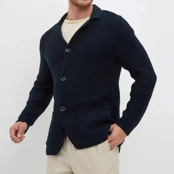 Cardigan élégant boutonné pour homme | Elvardo