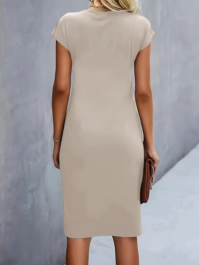 Robe midi fluide élégante femme