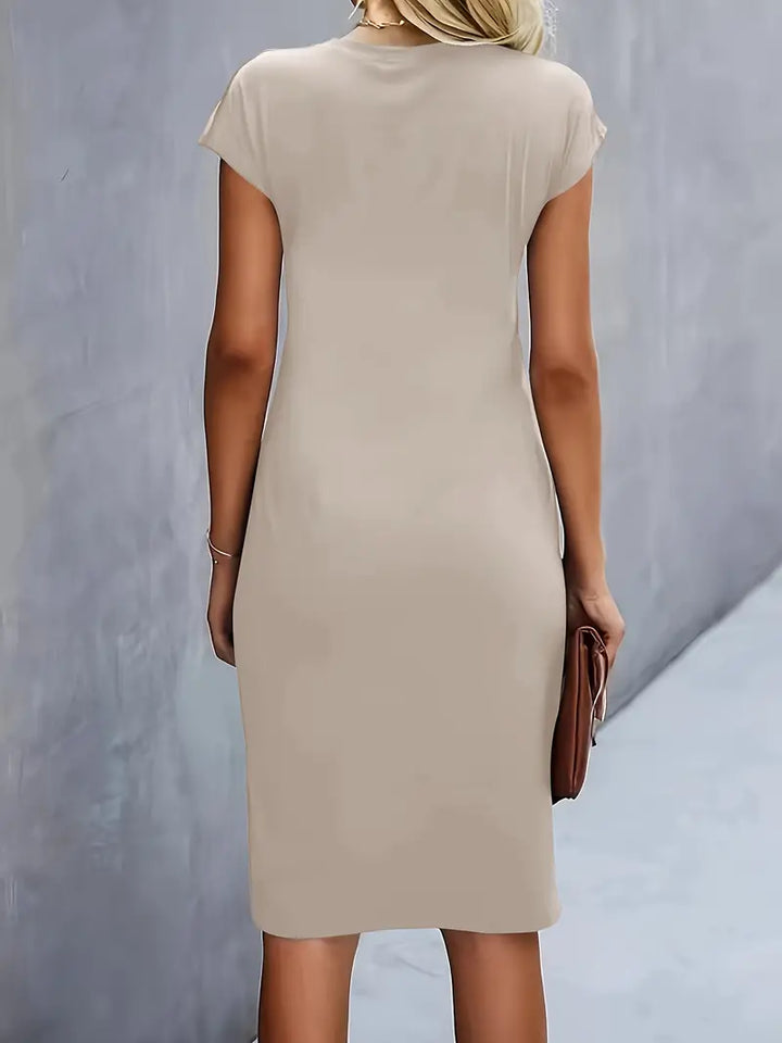 Robe midi fluide élégante femme