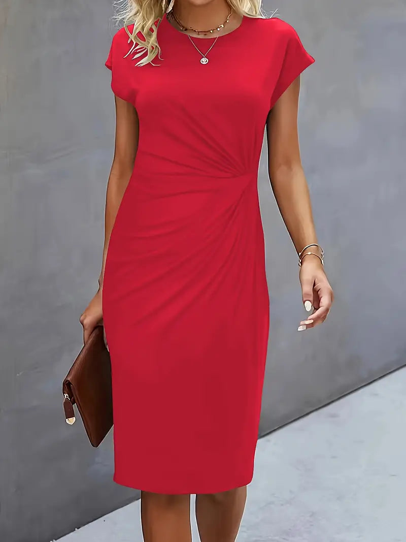 Robe midi fluide élégante femme