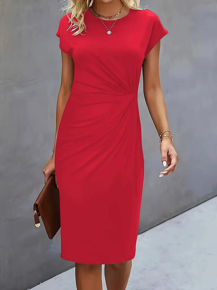 Robe midi fluide élégante femme