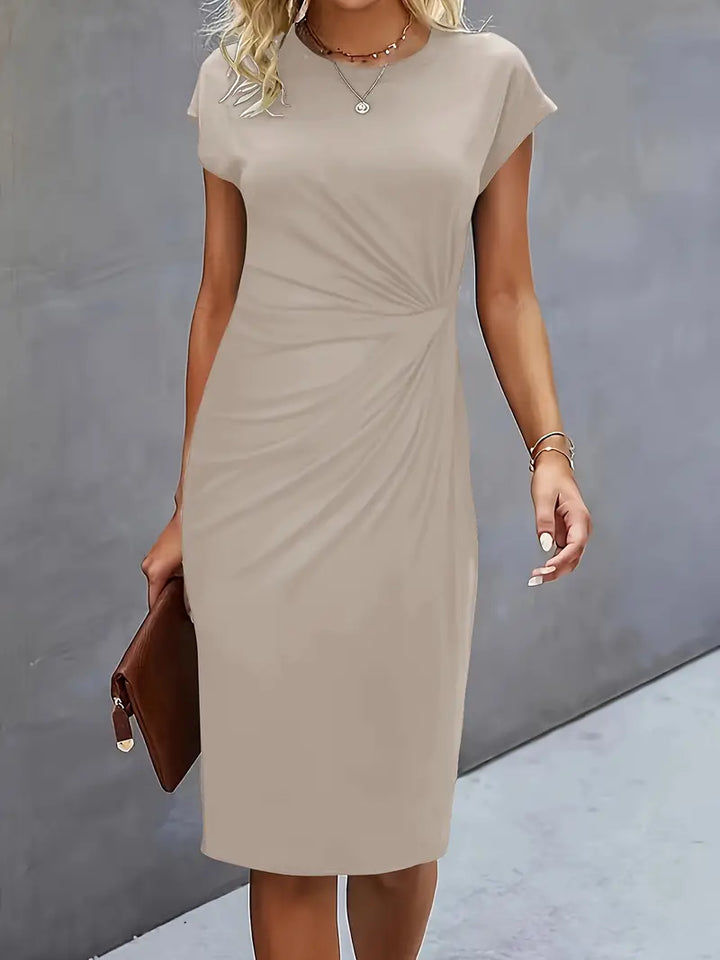 Robe midi fluide élégante femme