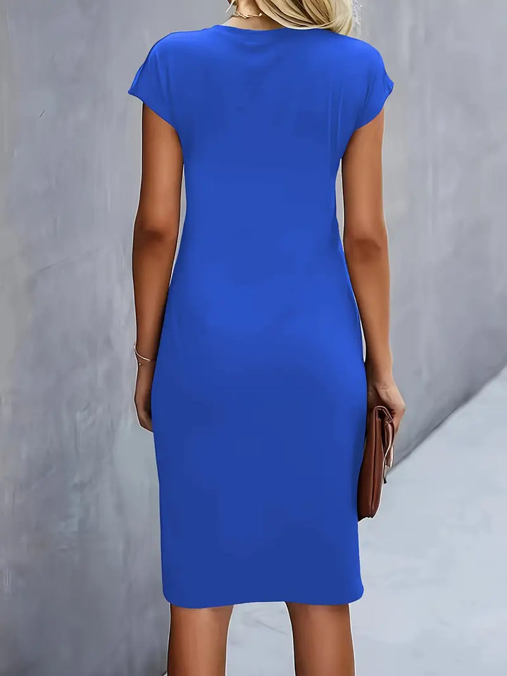Robe midi fluide élégante femme