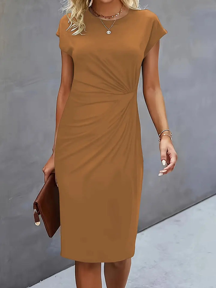 Robe midi fluide élégante femme