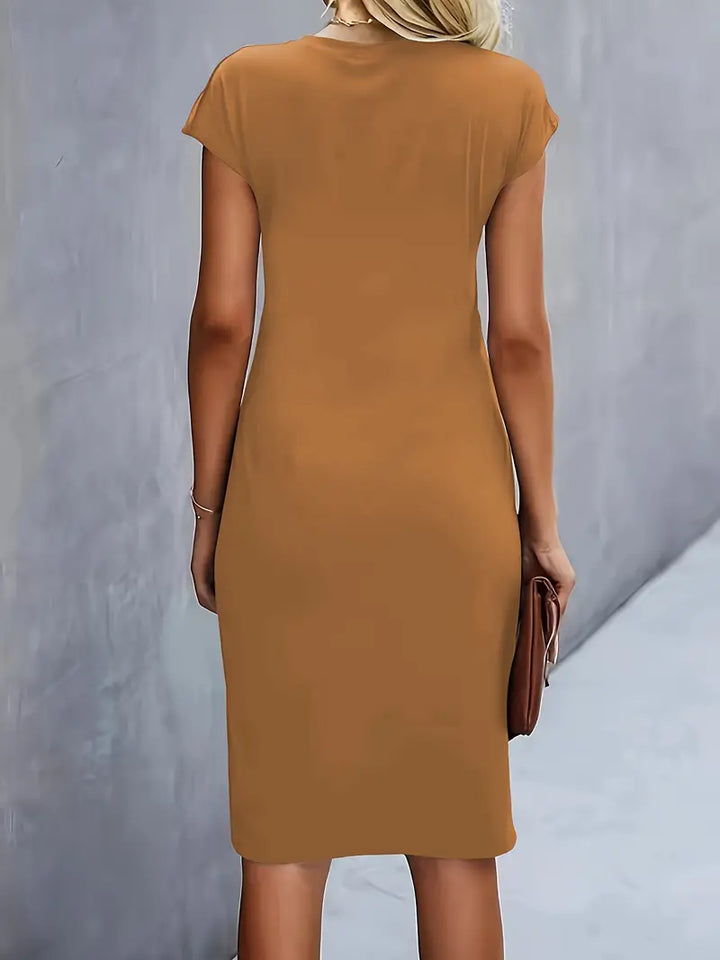Robe midi fluide élégante femme
