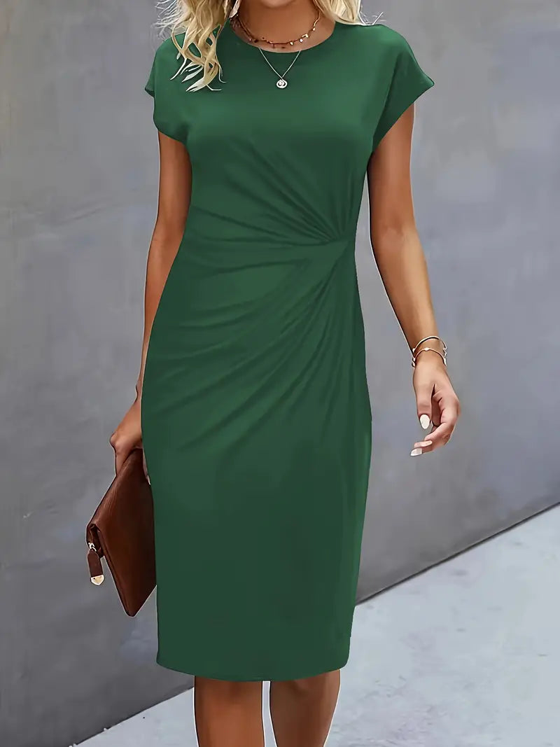 Robe midi fluide élégante femme