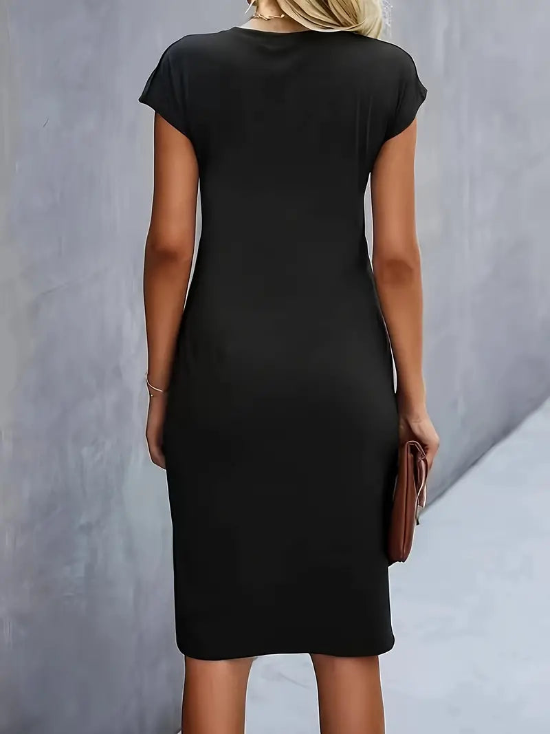 Robe midi fluide élégante femme