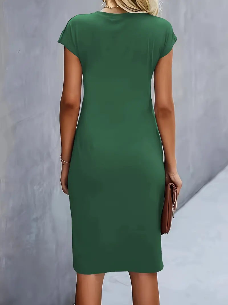 Robe midi fluide élégante femme