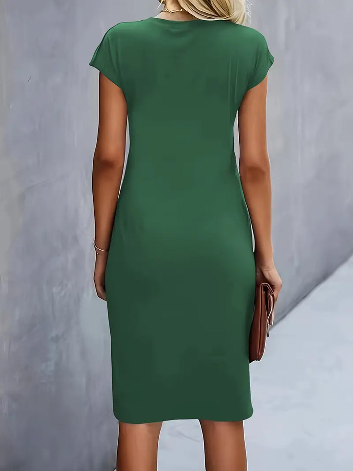 Robe midi fluide élégante femme
