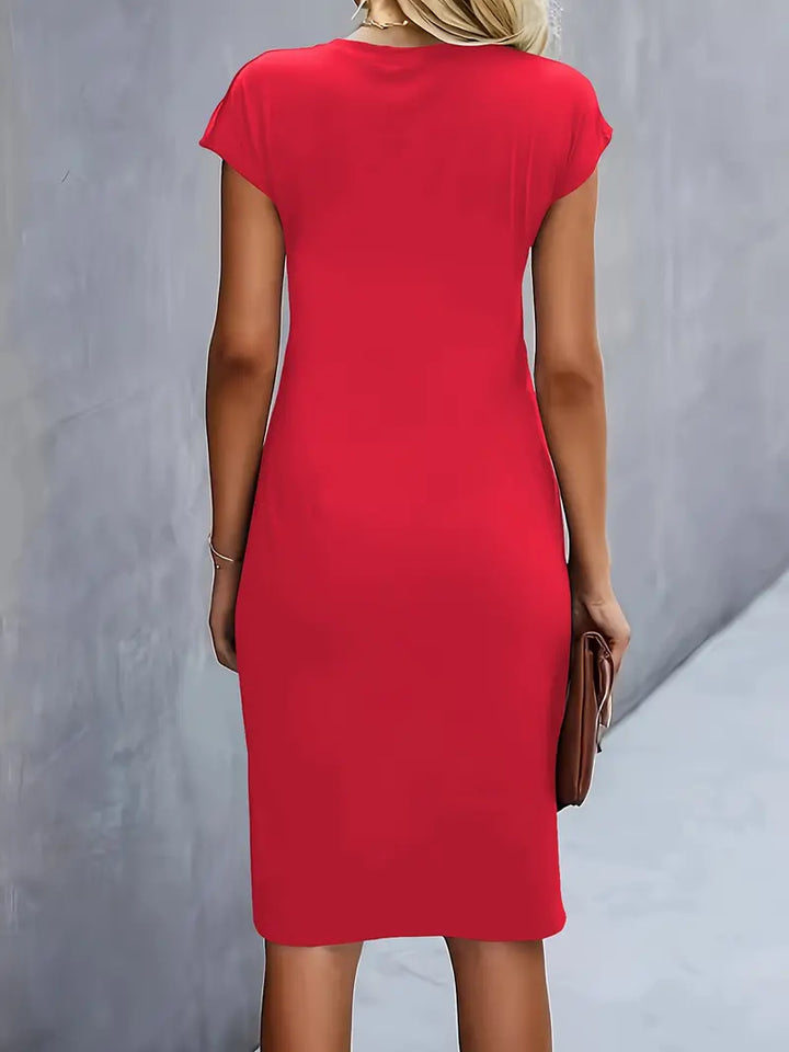 Robe midi fluide élégante femme