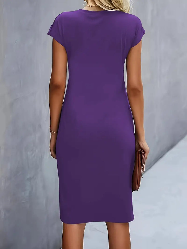 Robe midi fluide élégante femme