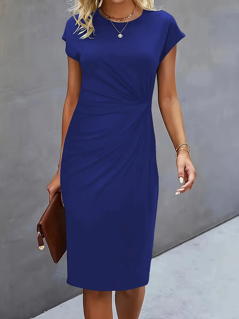Robe midi fluide élégante femme