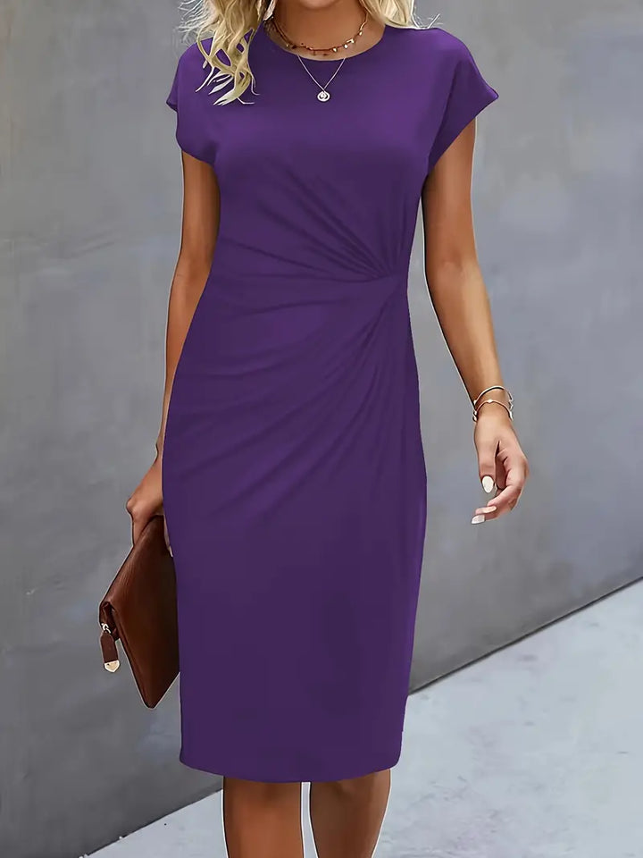 Robe midi fluide élégante femme