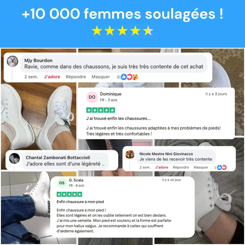 Baskets Confortables Pour Femmes | Anti-Fatigue