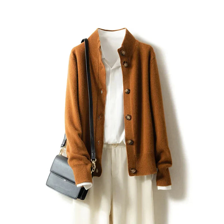 Cardigan boutonné élégant pour femme | Lysandra
