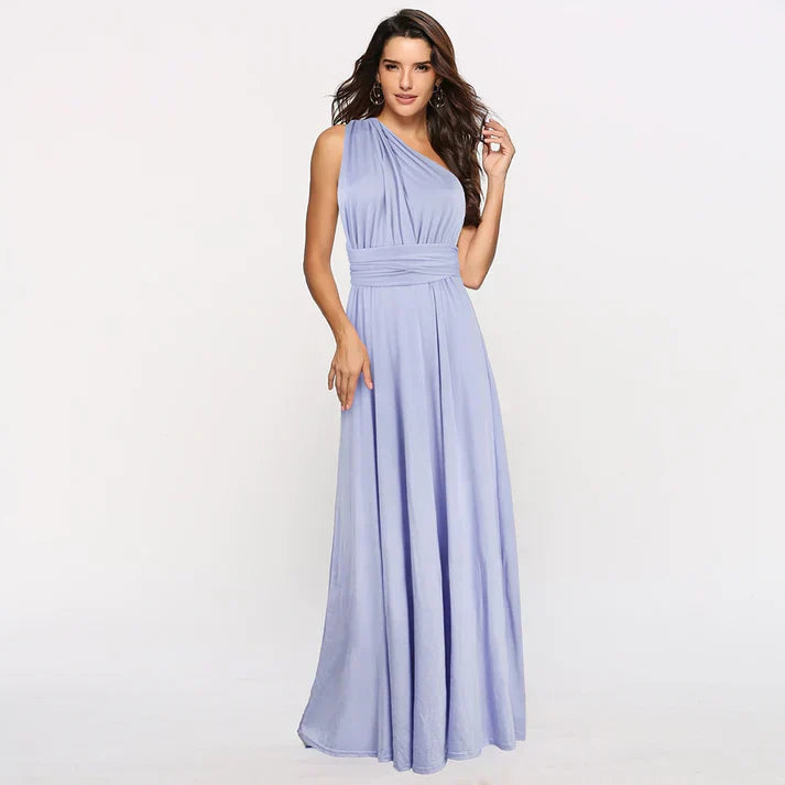 Robe longue convertible à nouer avec bretelles ajustables