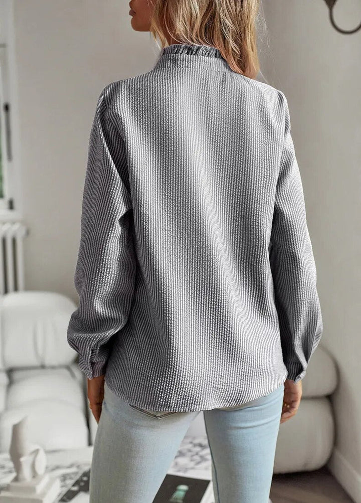 Chemise élégante à volants pour femme | Aurélina