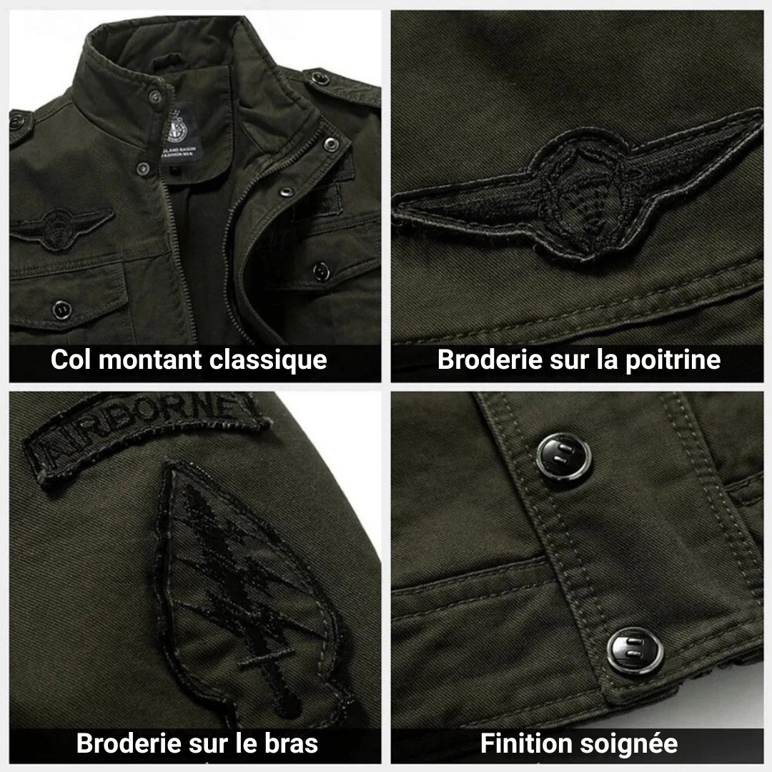 Veste Militaire Structurée pour Homme | Romain
