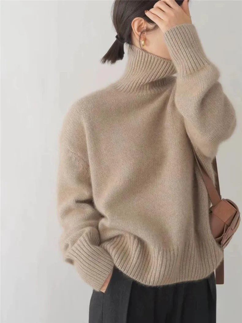 Pull col montant élégant pour femme | Lira