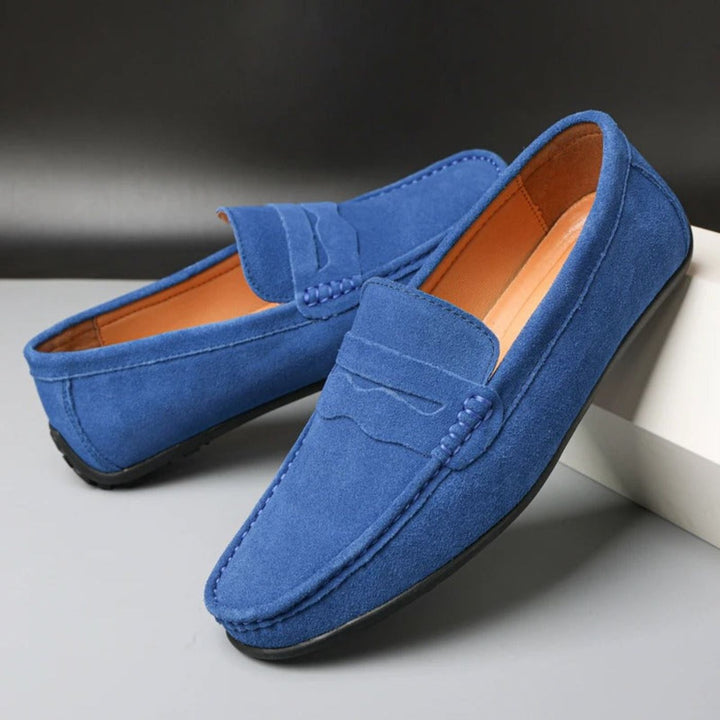 Marvélio | Mocassins Homme Orthopédiques en Cuir à Enfiler