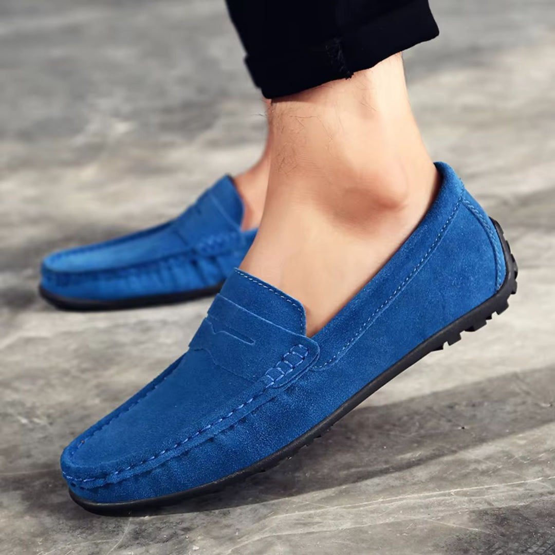 Marvélio | Mocassins Homme Orthopédiques en Cuir à Enfiler