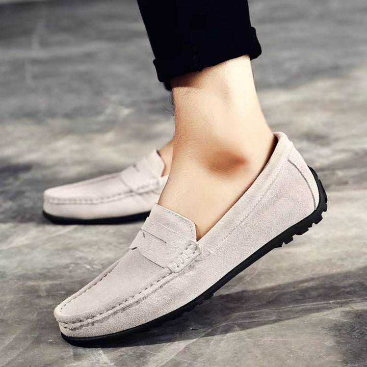 Marvélio | Mocassins Homme Orthopédiques en Cuir à Enfiler