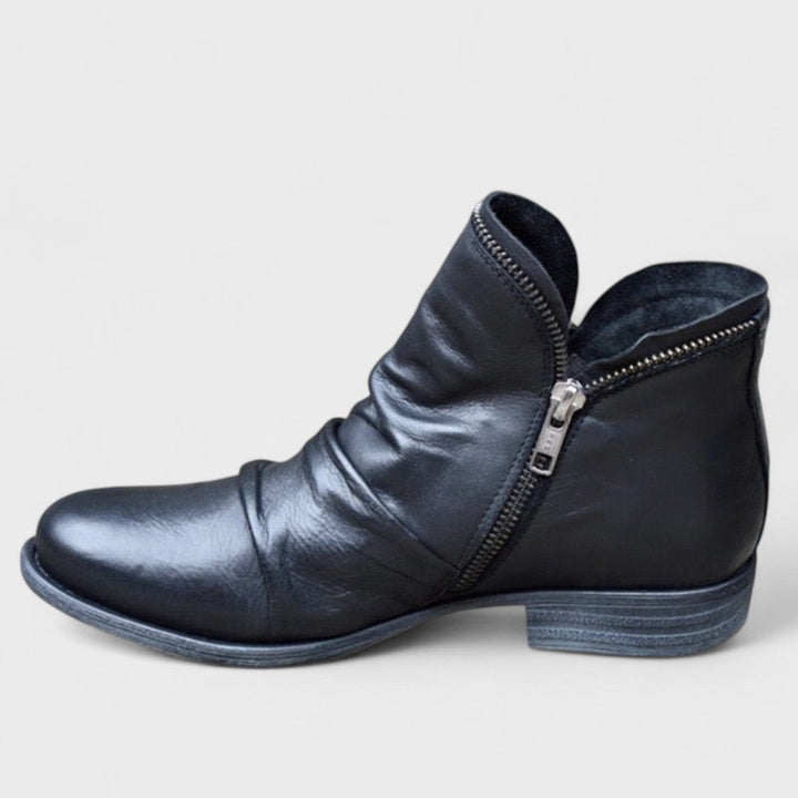 Bottines élégantes à zip latéral pour femme | Lorévia
