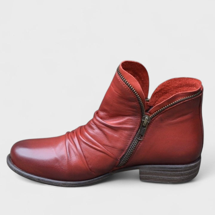 Bottines élégantes à zip latéral pour femme | Lorévia