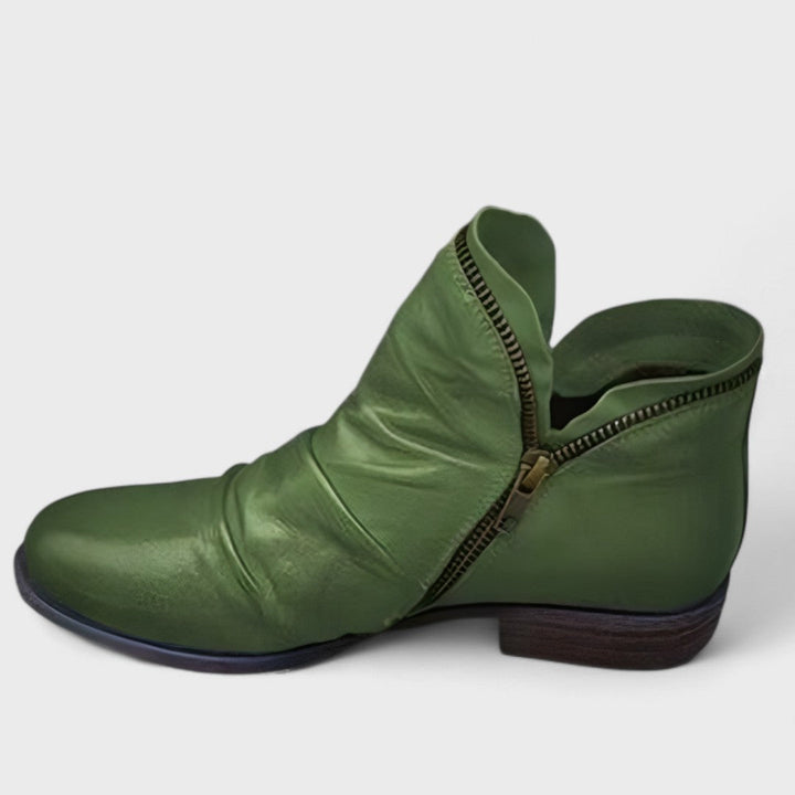 Bottines élégantes à zip latéral pour femme | Lorévia