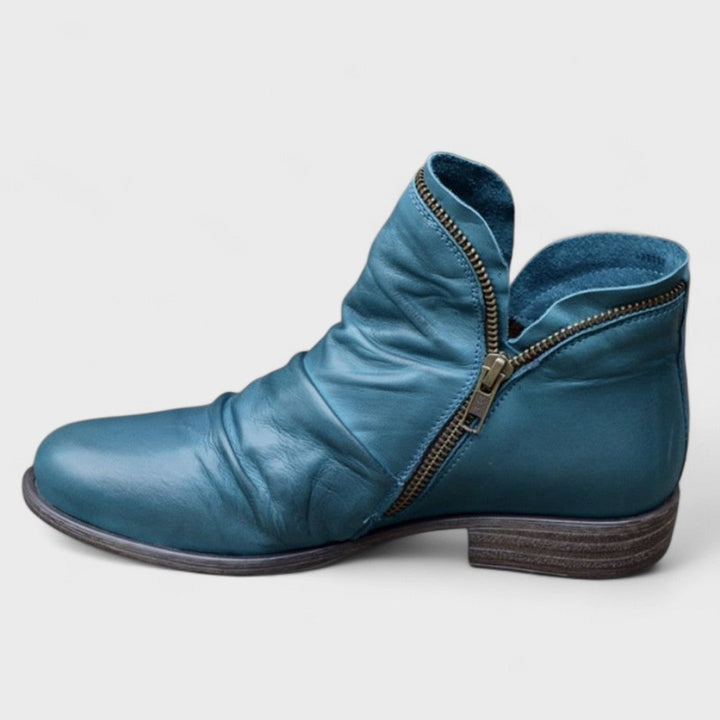 Bottines élégantes à zip latéral pour femme | Lorévia