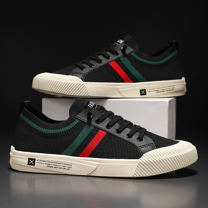 Baskets rayées casual pour homme | Valerio